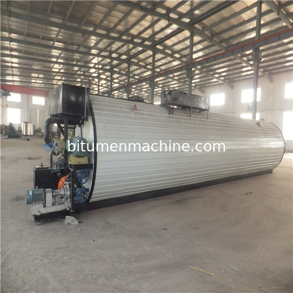 Horizontal Round Bitumen Machine Asphalt Heating Tank For Bitumen Storage